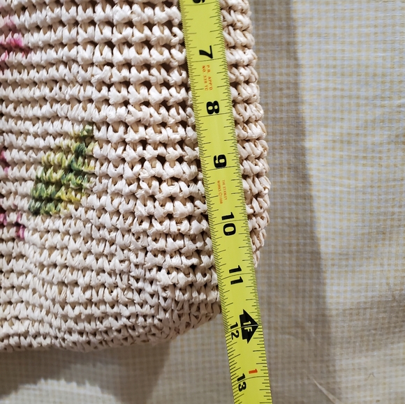 Flamingo Straw Beach Tote Bag - Picture 5 of 7